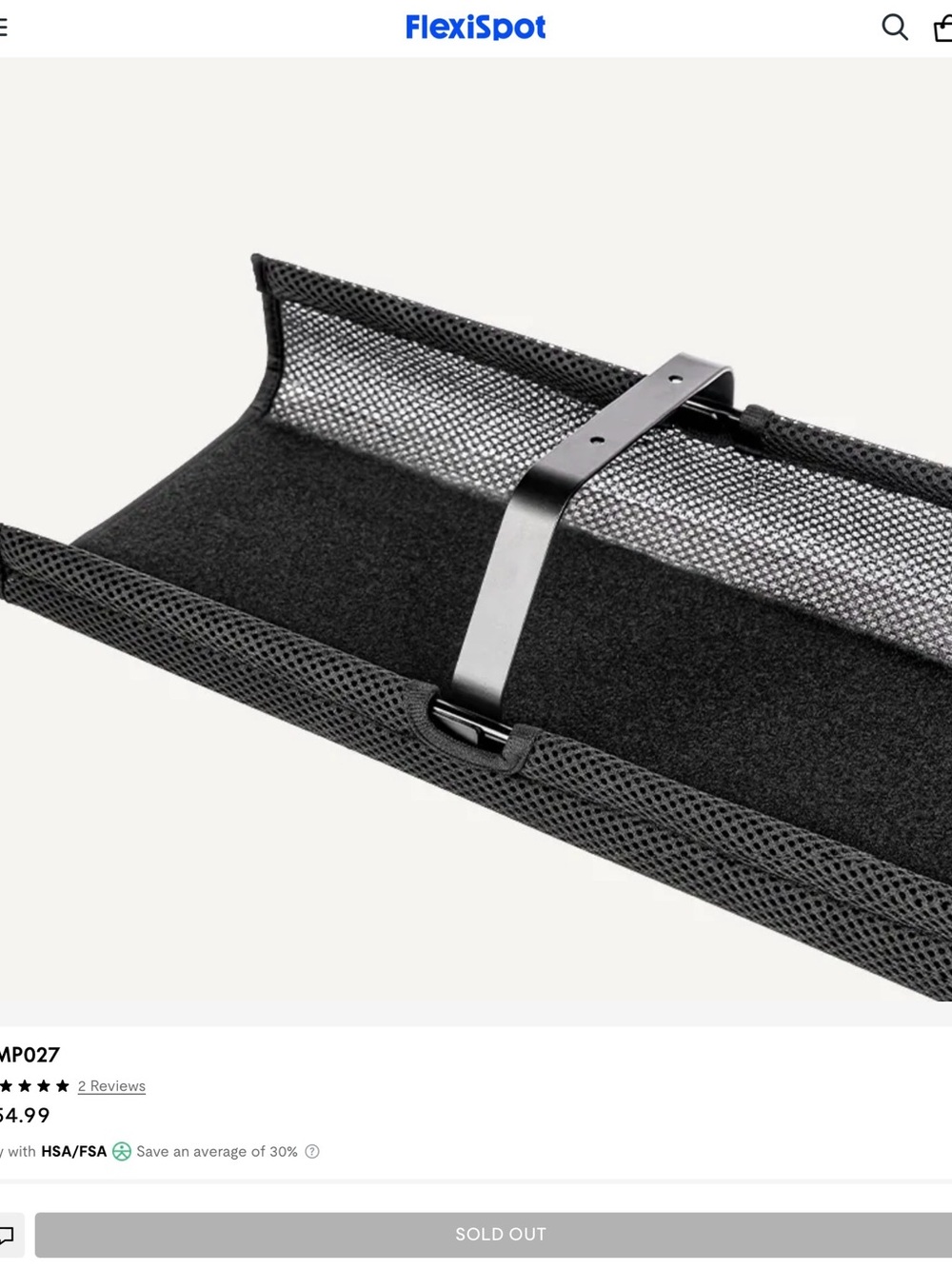 FlexiSpot CMP027 Under Desk Cable Management Mesh Tray